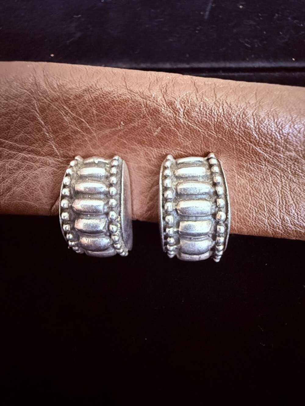 STERLING SILVER HOOP EARRINGS